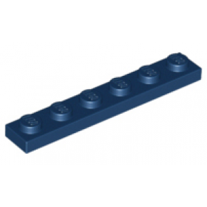 Plaat 1x6 Dark Blue